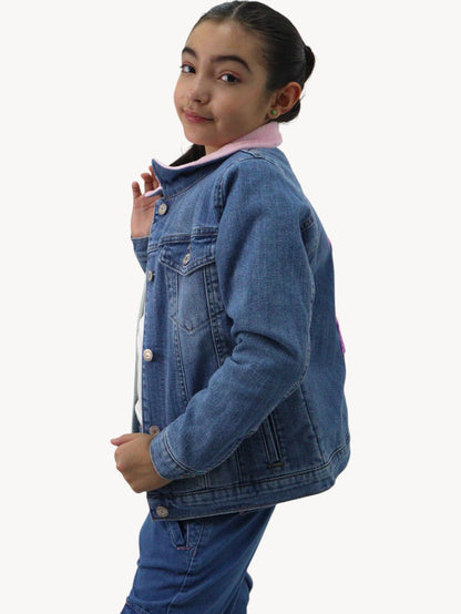 Chamarra Denim Con Forro
