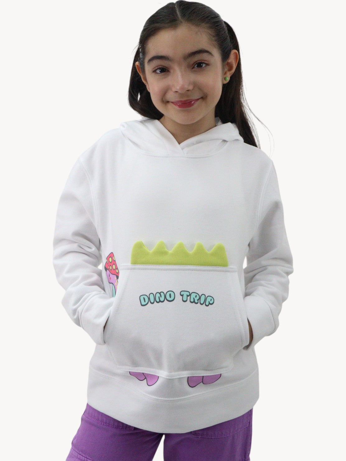 Sudadera con diseño de dinosaurio