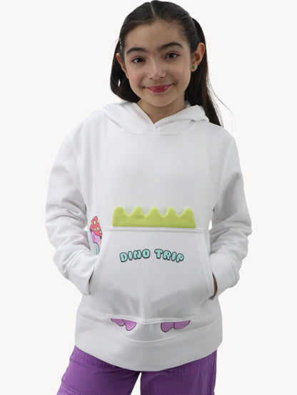 Sudadera con diseño de dinosaurio