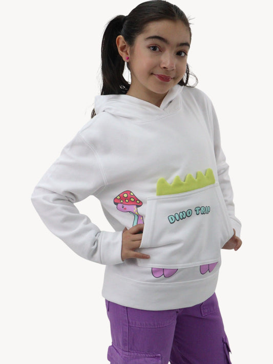 Sudadera con diseño de dinosaurio