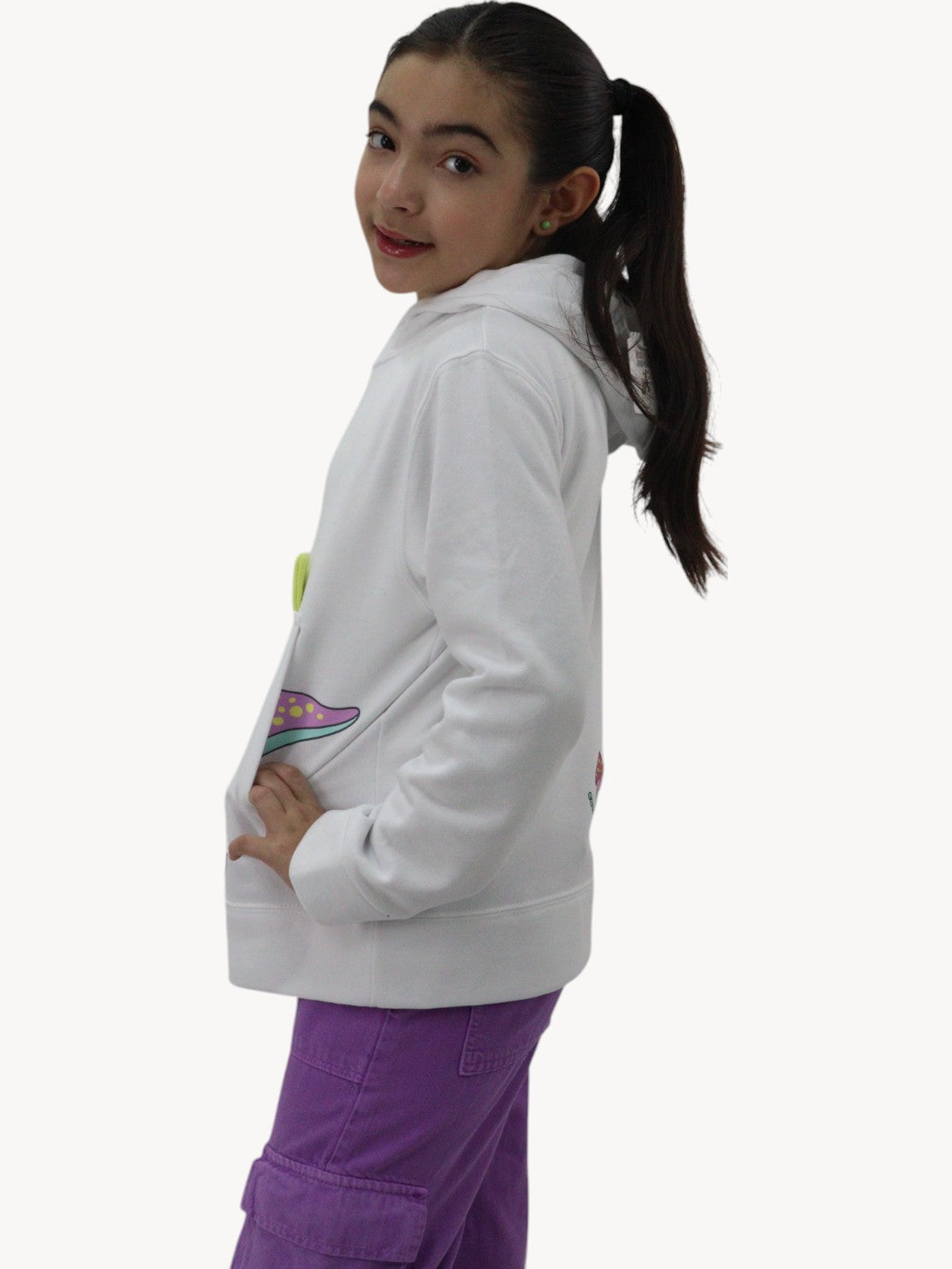 Sudadera con diseño de dinosaurio