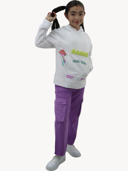 Sudadera con diseño de dinosaurio