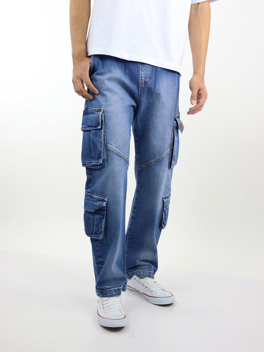 Jeans baggy cargo