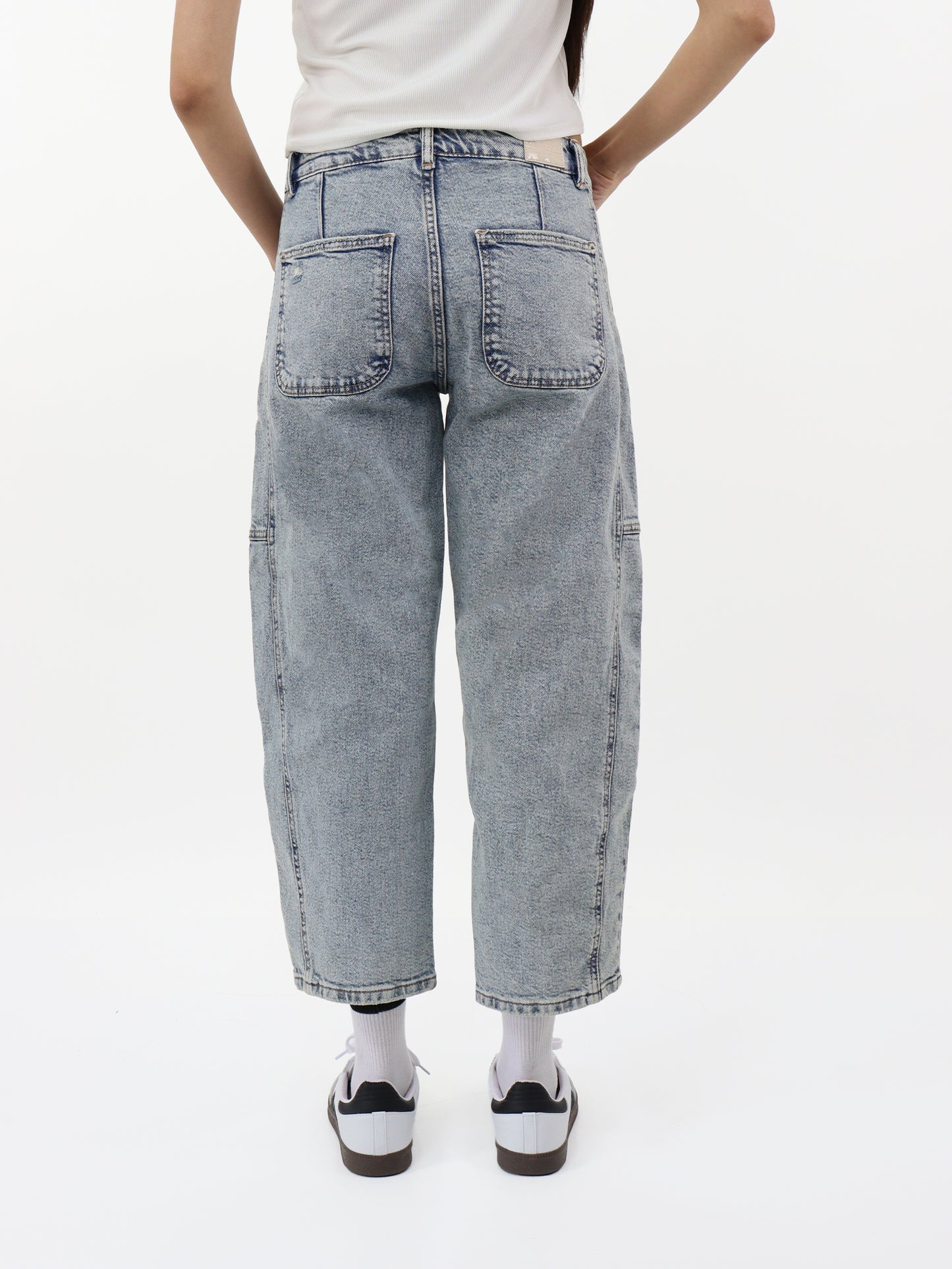 Jeans Barrel-Tiro Medio