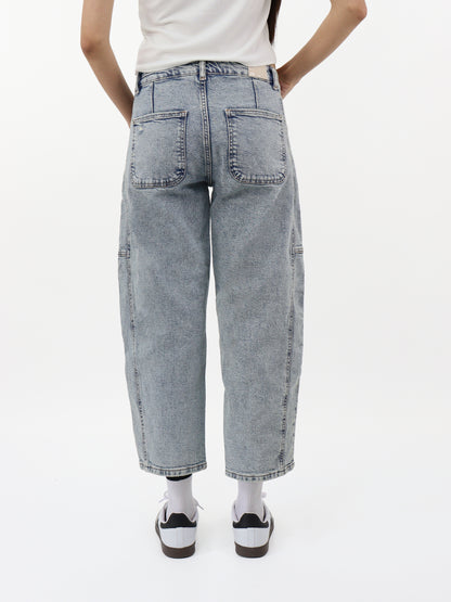 Jeans Barrel-Tiro Medio