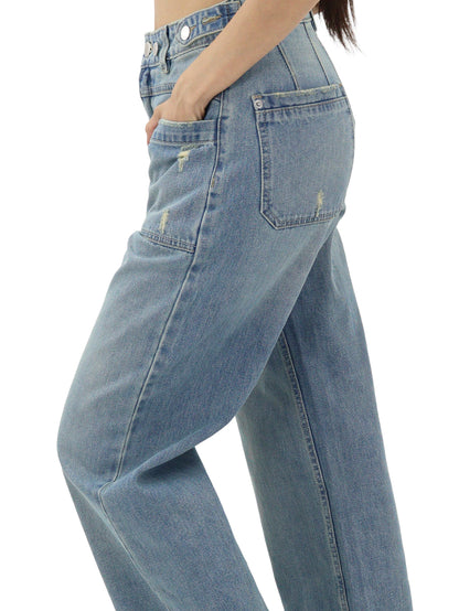 Jeans Baggy-Tiro Alto