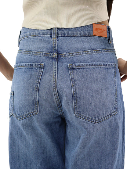 Jeans Baggy-Tiro Alto