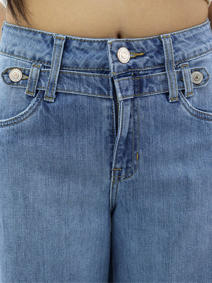 Jeans Baggy-Tiro Alto