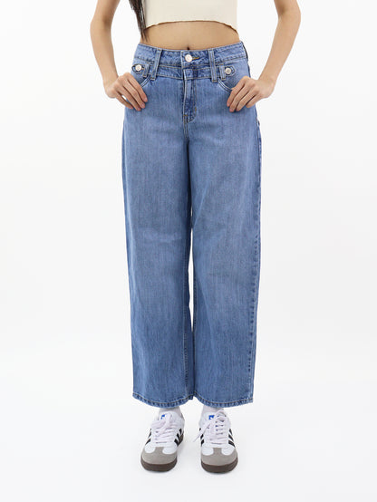 Jeans Baggy-Tiro Alto