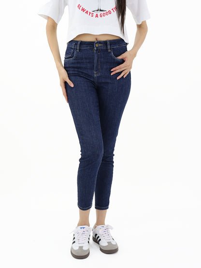 Jeans Skinny-Tiro Alto