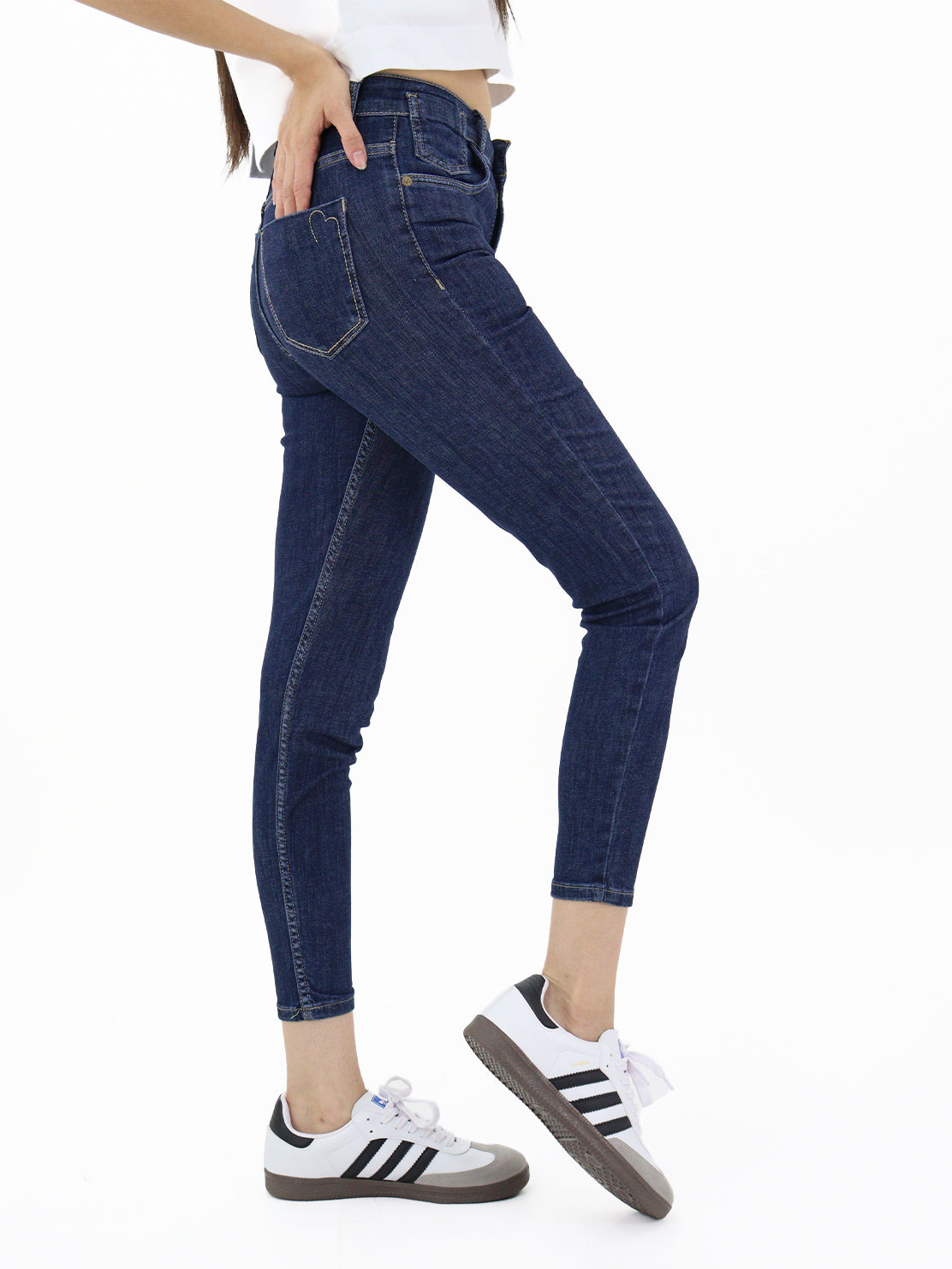 Jeans Skinny-Tiro Alto