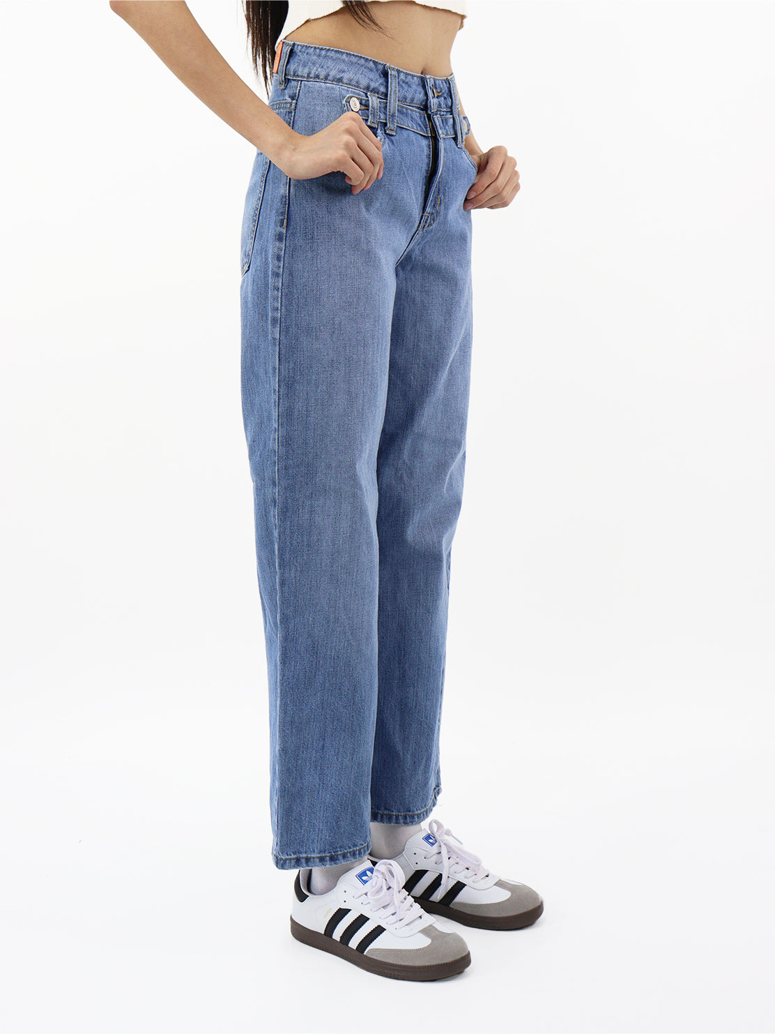 Jeans Baggy-Tiro Alto