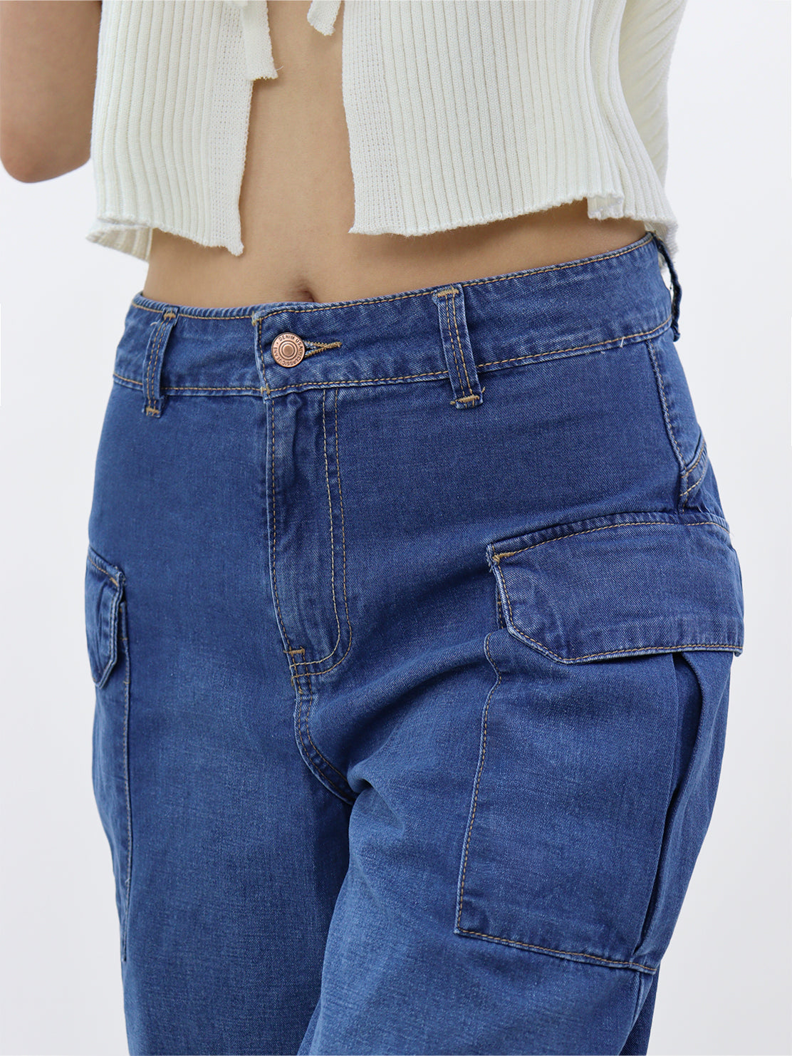 Jeans Baggy-Tiro Alto