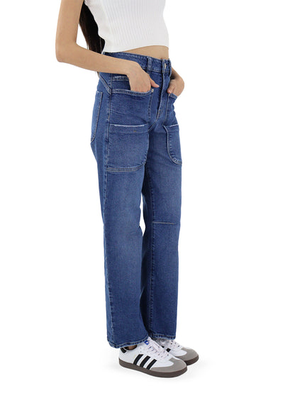 Jeans Baggy Tiro Alto