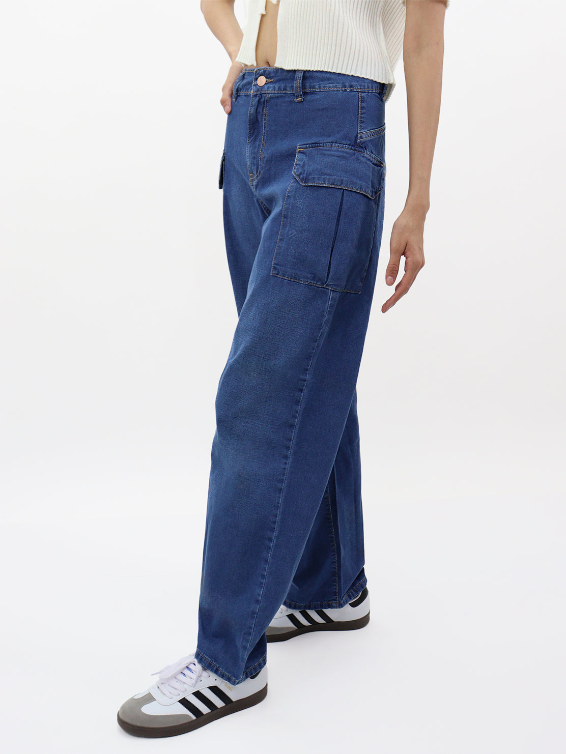 Jeans Baggy-Tiro Alto