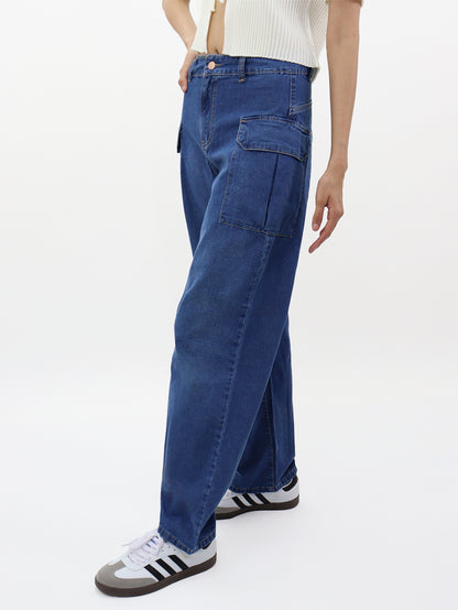 Jeans Baggy-Tiro Alto