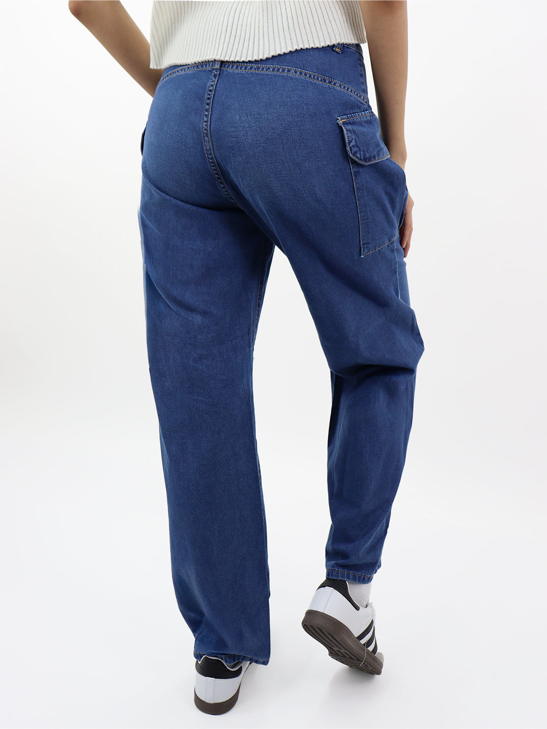 Jeans Baggy-Tiro Alto