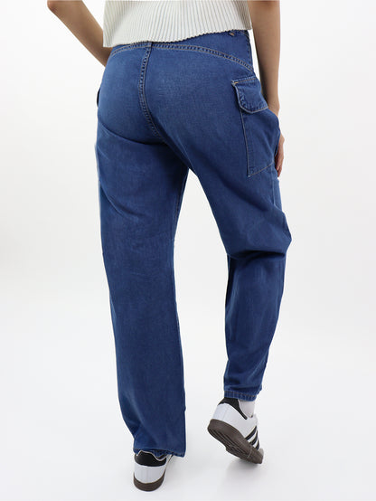 Jeans Baggy-Tiro Alto