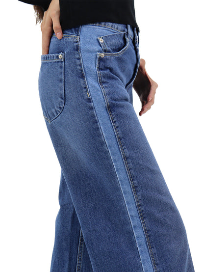 Jeans Wide-Tiro Alto