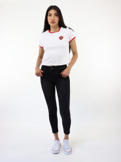 Jeans skinny negro deslavado