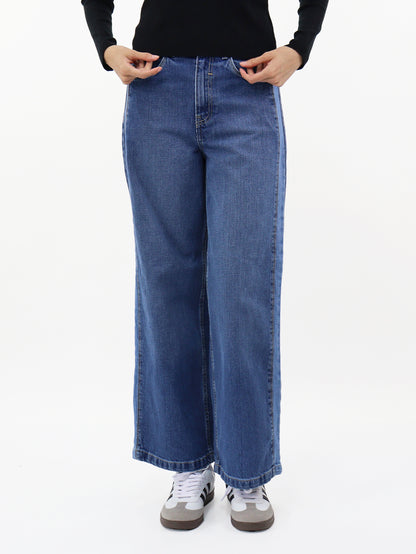 Jeans Wide-Tiro Alto