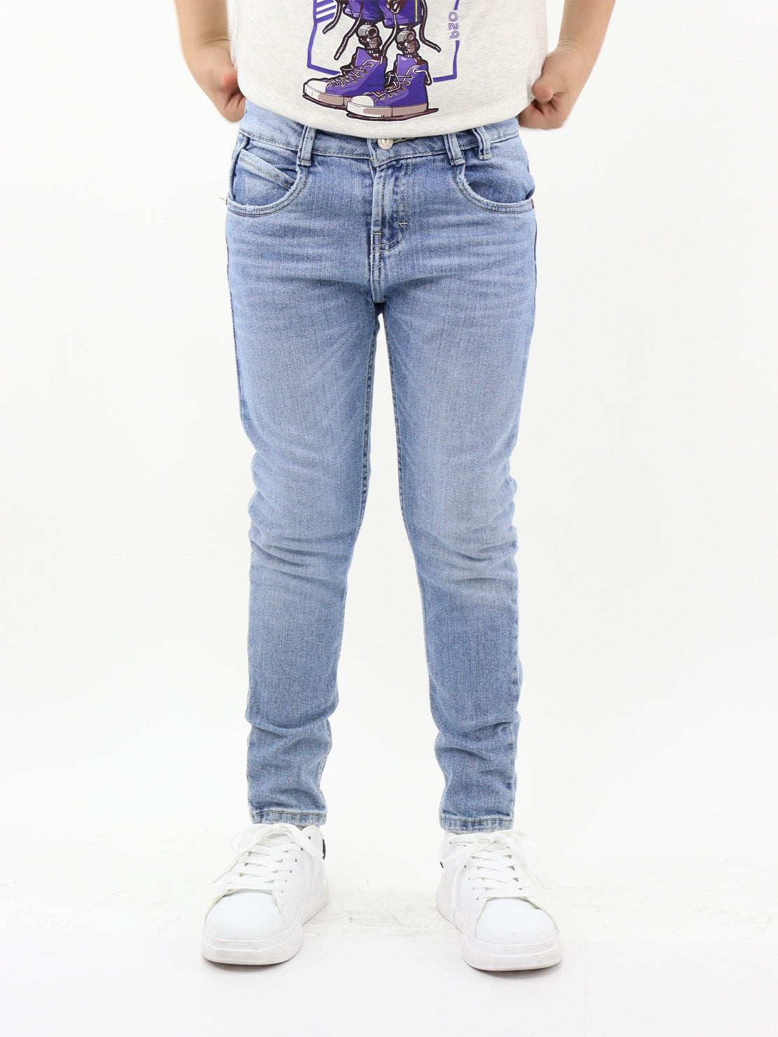 Vaquero slim fit azul claro