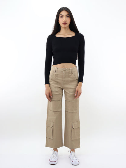 Pantalón gabardina multipocket