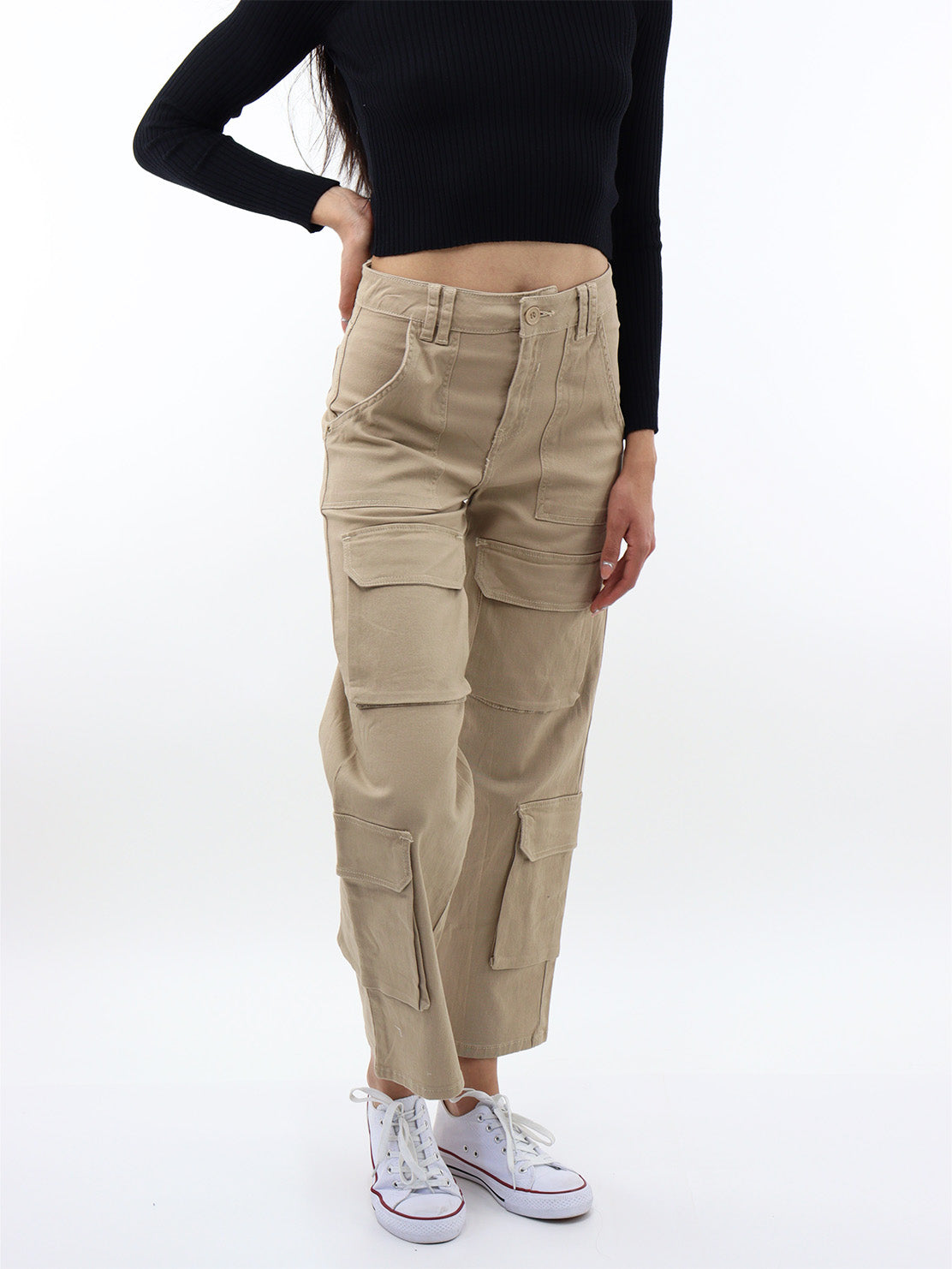 Pantalón gabardina multipocket