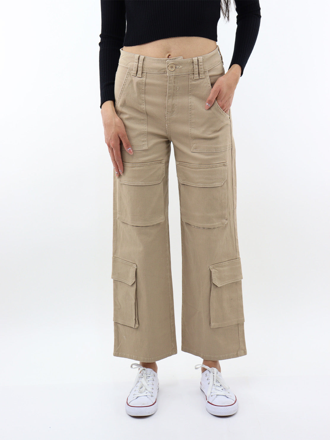 Pantalón gabardina multipocket