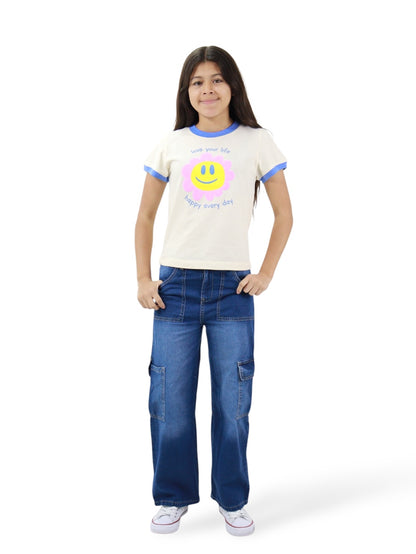 Jeans Wide Leg Cargo