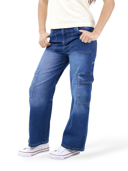 Jeans Wide Leg Cargo