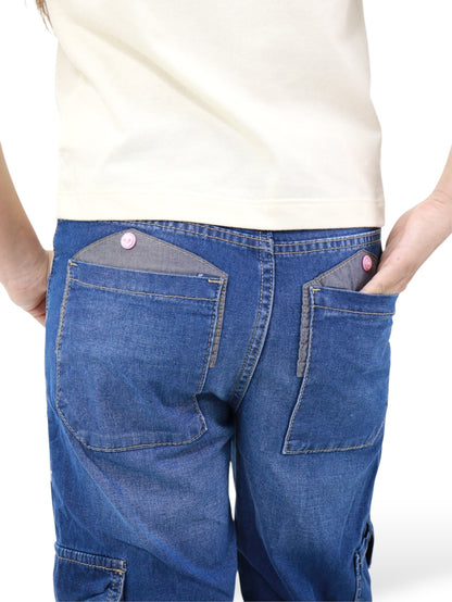 Jeans Wide Leg Cargo