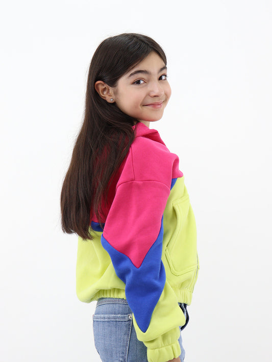 Sudadera con capucha multicolor