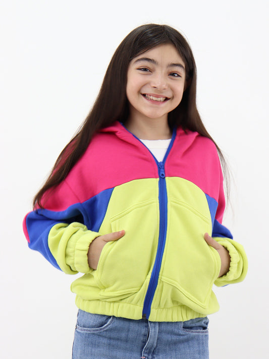 Sudadera con capucha multicolor