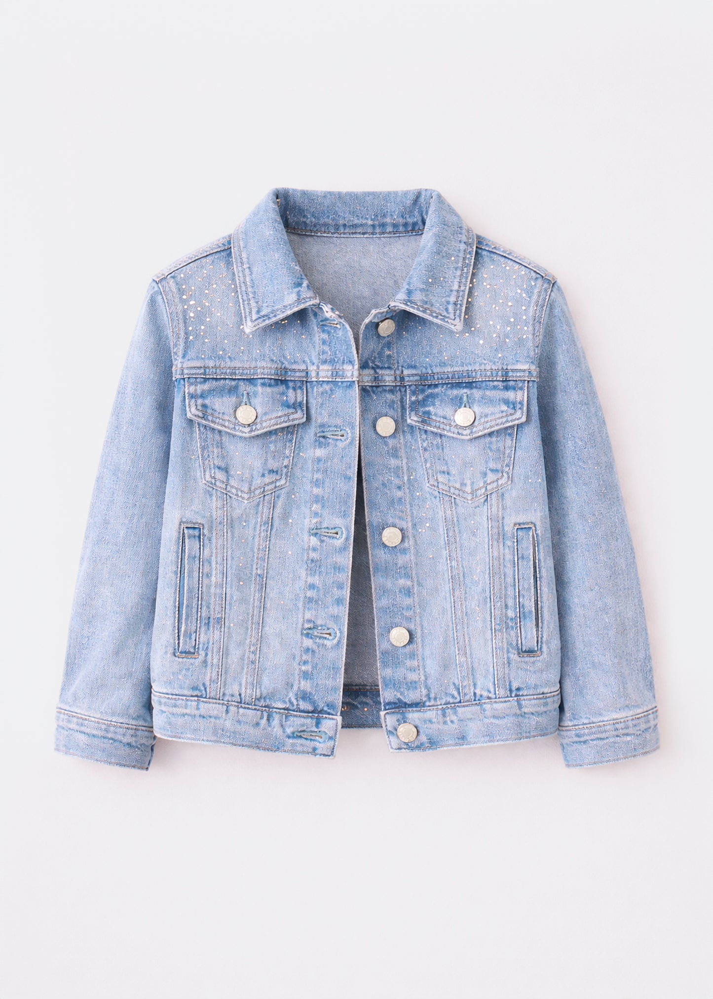Chamarra Denim Brillos