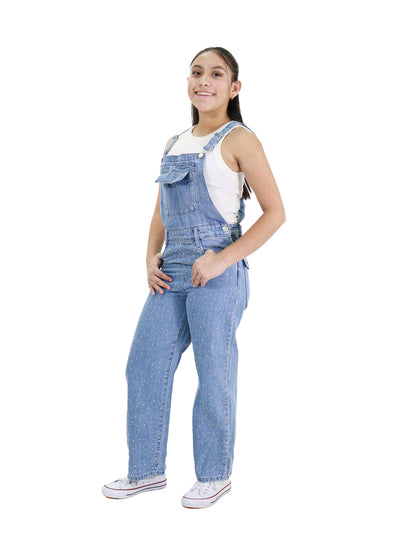 Overol Wide Con Pedrería