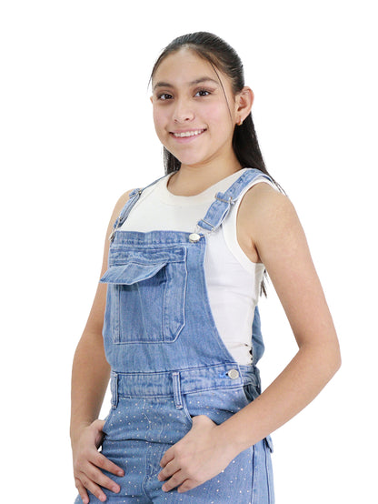 Overol Wide Con Pedrería