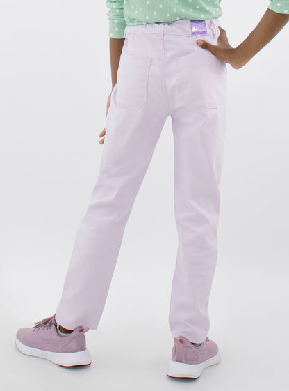 Pantalón mom-fit de color lila
