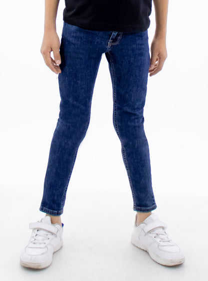 Jeans skinny de color azul oscuro